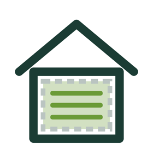 Icône maison isolée — isolation intérieure thermique et acoustique