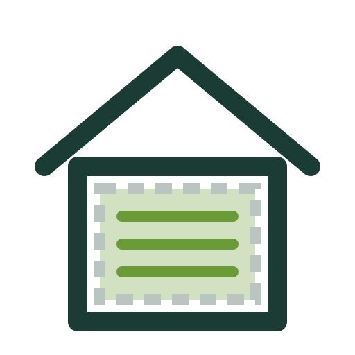 Icône maison isolée — isolation intérieure thermique et acoustique