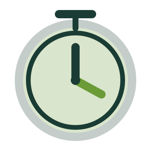 Icône horloge — années d'expérience