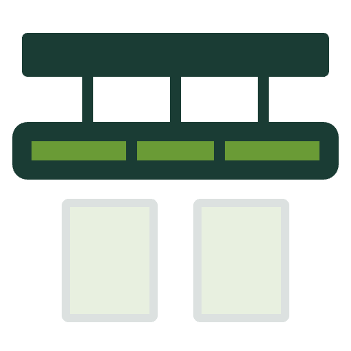 Icône plafond suspendu — grille de plafond